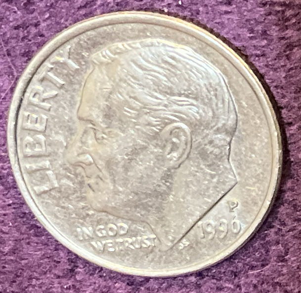 Dime 1996 P Roosevelt 2  coin collectible - Main Image 3