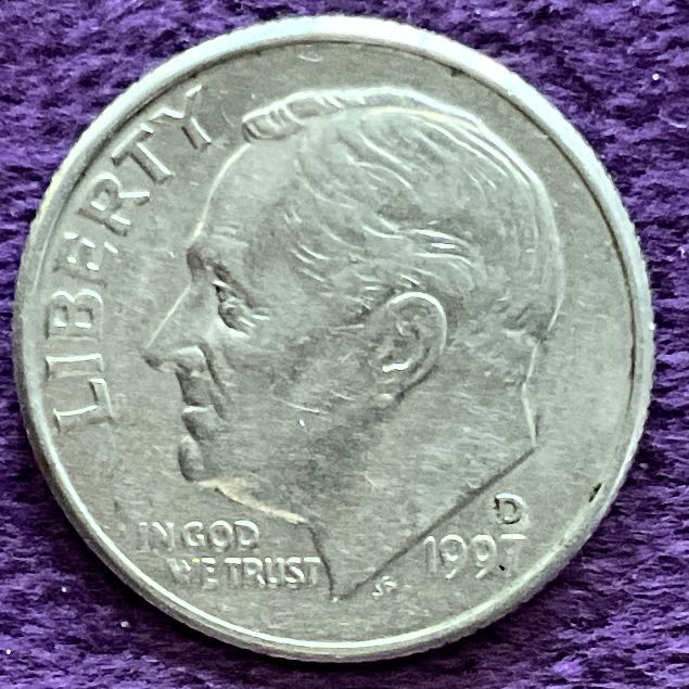 Dime 1997 D Roosevelt 1  coin collectible - Main Image 3