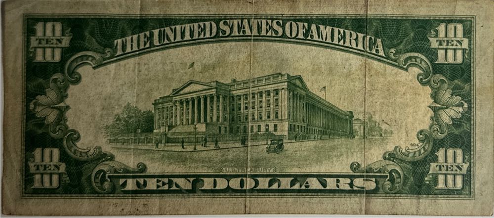 10 Dollar Bill 1934 A  coin collectible - Main Image 2