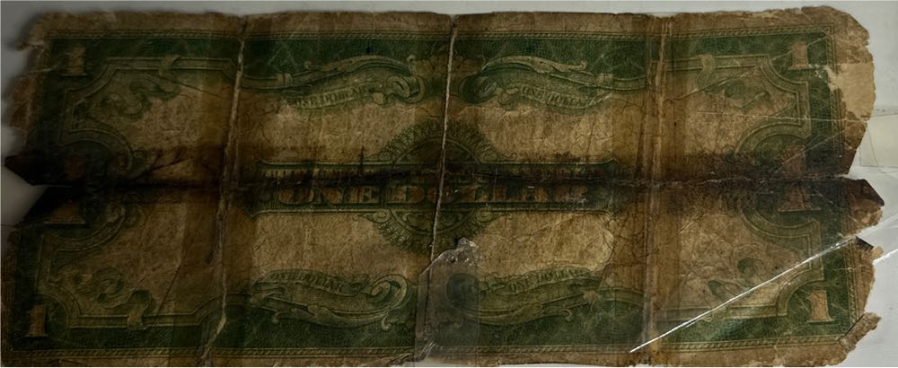 1923 $1 Horseblanket Note  coin collectible - Main Image 2