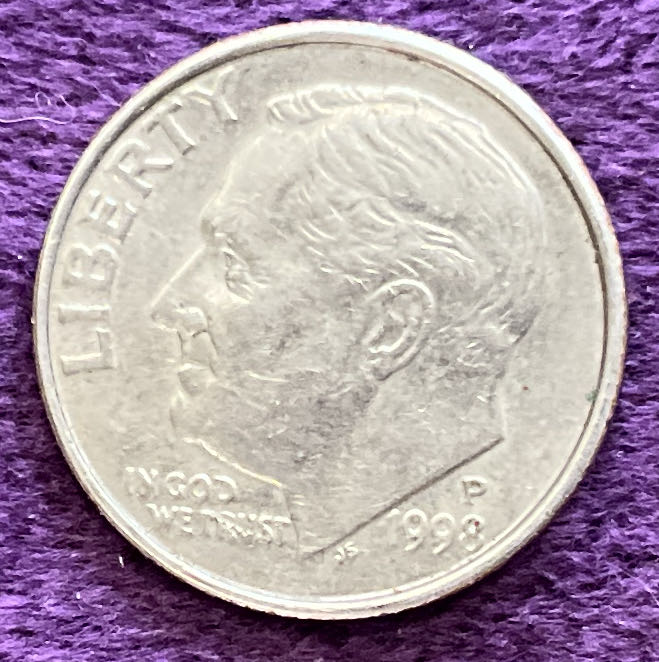 Dime 1998 P Roosevelt 1  coin collectible - Main Image 3