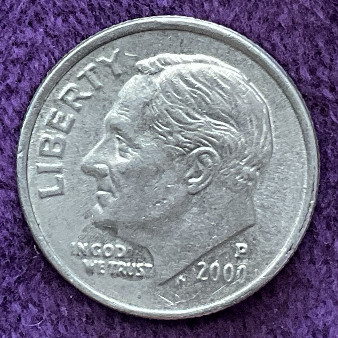 Dime 2000 P Roosevelt 2  coin collectible - Main Image 3