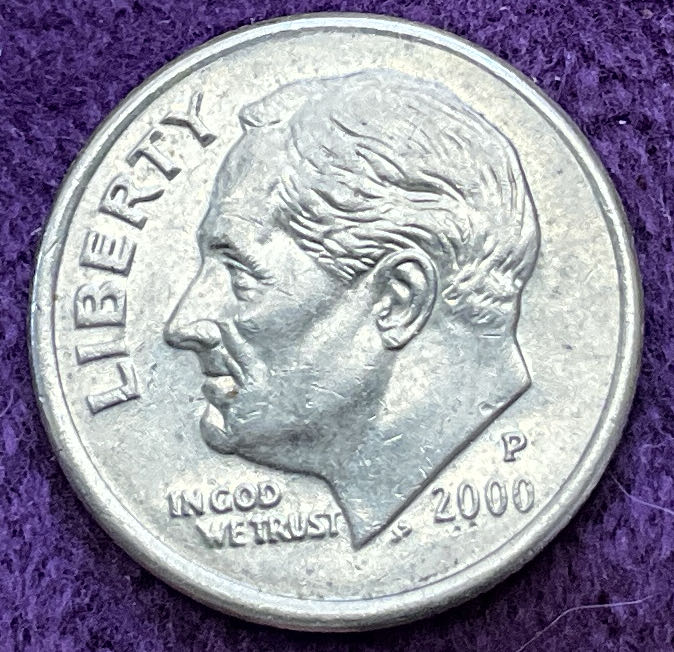 Dime 2000 P Roosevelt 3  coin collectible - Main Image 3