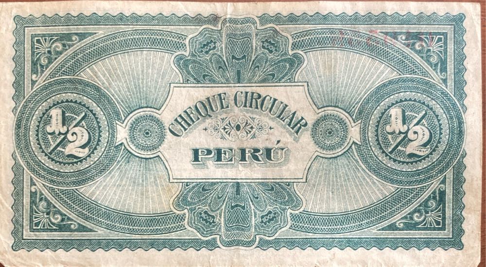 Media Libra Peruana De Oro (Cheque Circular)  coin collectible - Main Image 2