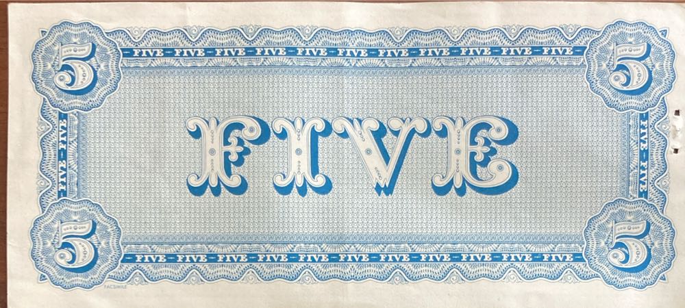 Five Dollars (The Confederate States Of America)  coin collectible - Main Image 2