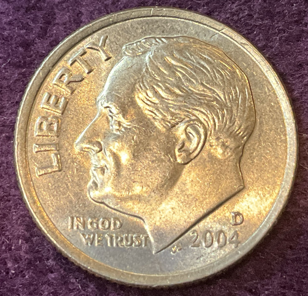 Dime 2004 D Roosevelt 2  coin collectible - Main Image 3