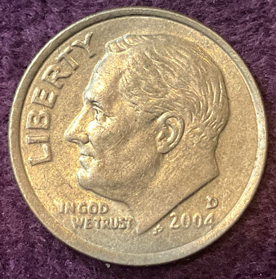 Dime 2004 D Roosevelt 3  coin collectible - Main Image 3