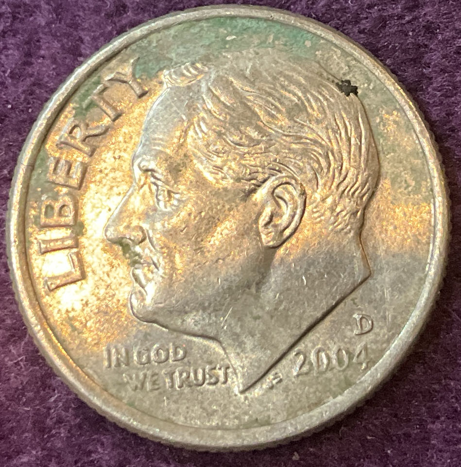 Dime 2004 D Roosevelt 4  coin collectible - Main Image 3