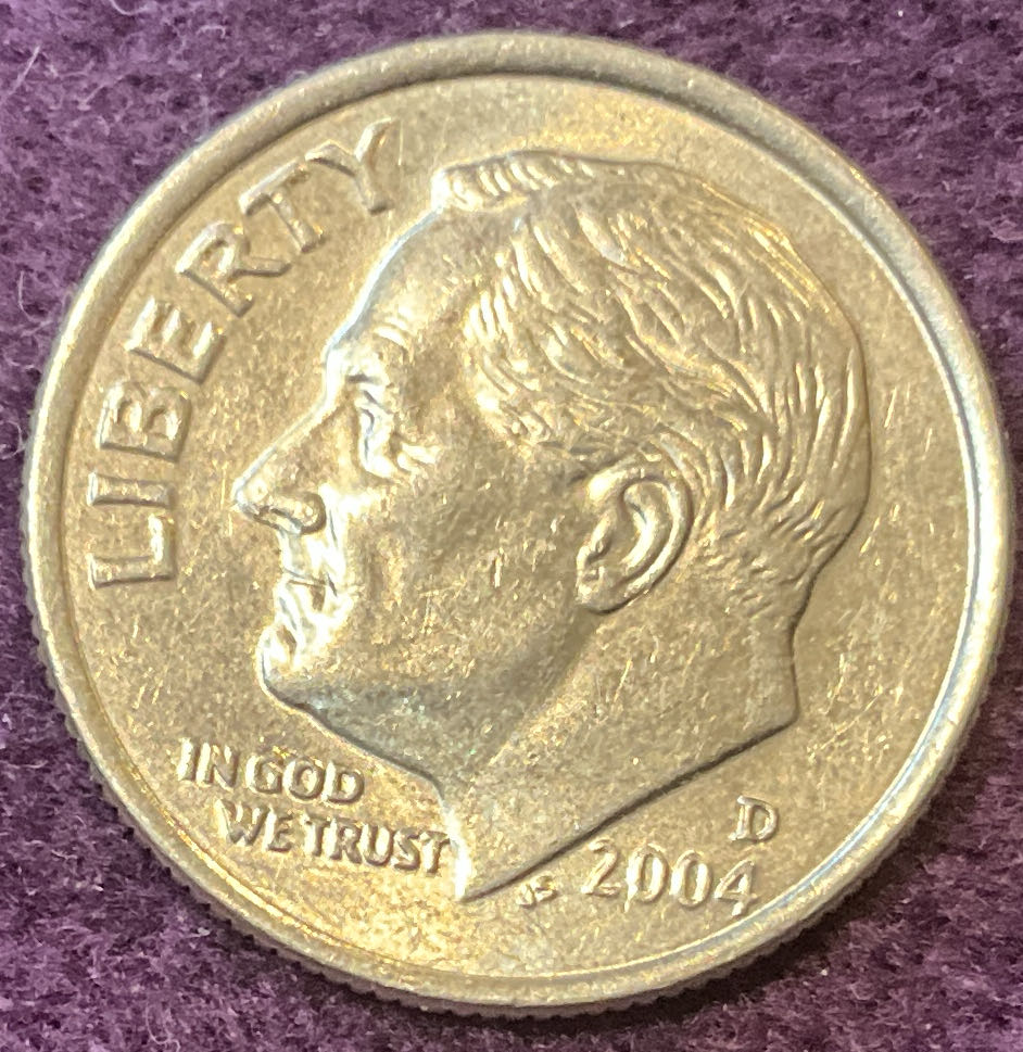 Dime 2004 D Roosevelt 5  coin collectible - Main Image 3