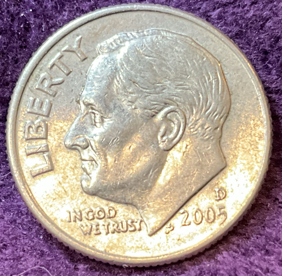 Dime 2005 D Roosevelt 5  coin collectible - Main Image 3