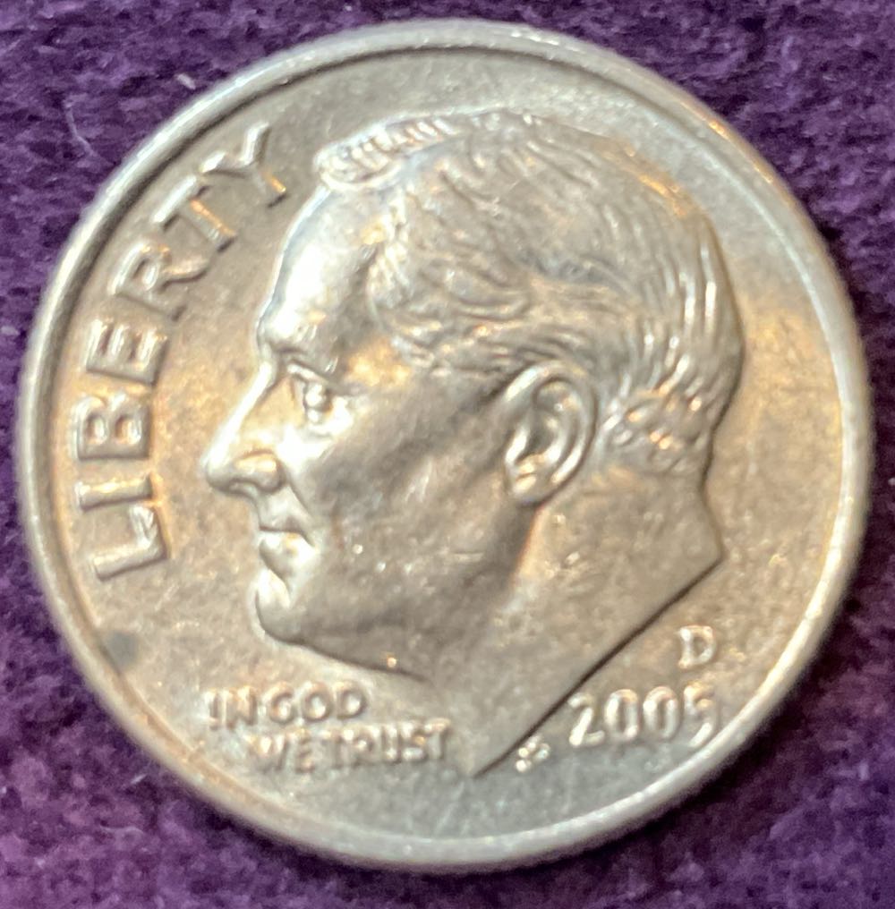 Dime 2005 D Roosevelt 7  coin collectible - Main Image 3