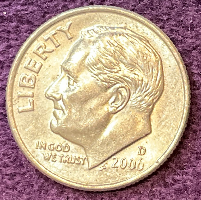 Dime 2006 D Roosevelt 3  coin collectible - Main Image 3