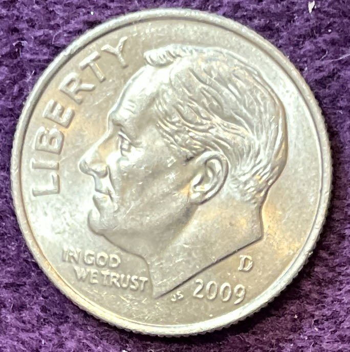 Dime 2009 D Roosevelt 1  coin collectible - Main Image 3