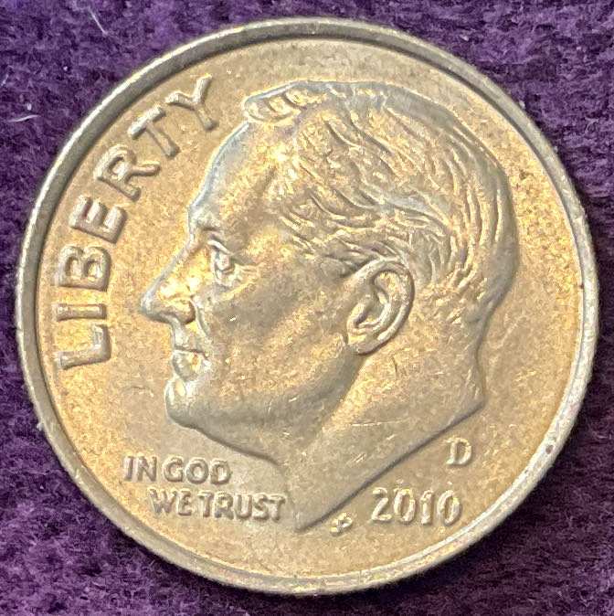 Dime 2010 D Roosevelt 1  coin collectible - Main Image 3