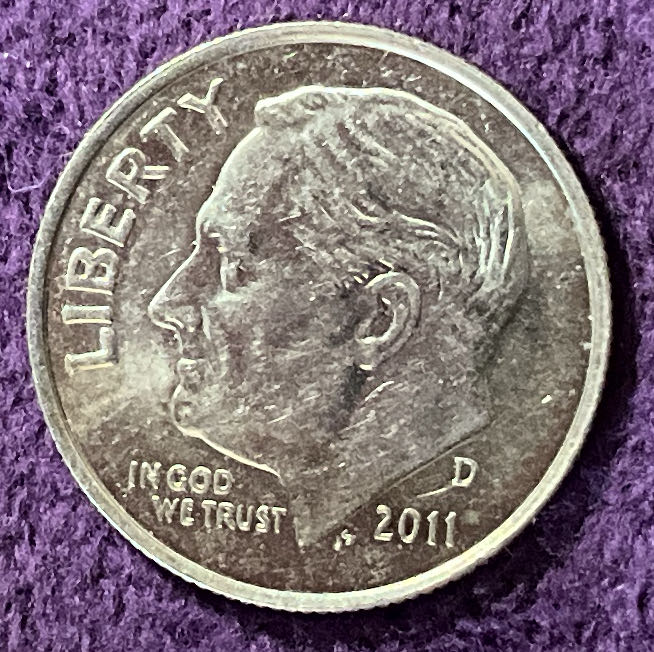 Dime 2011 D Roosevelt 4  coin collectible - Main Image 3
