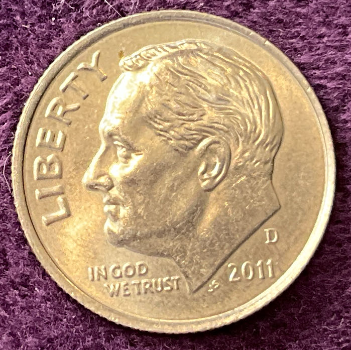 Dime 2011 D Roosevelt 3  coin collectible - Main Image 3