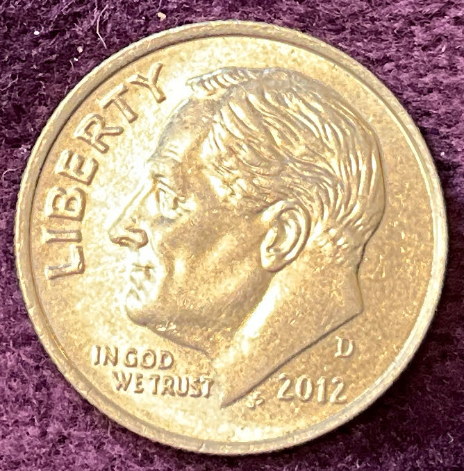 Dime 2012 D Roosevelt 2  coin collectible - Main Image 3