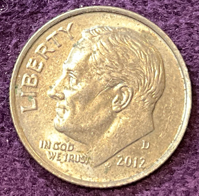 Dime 2012 D Roosevelt 4  coin collectible - Main Image 3