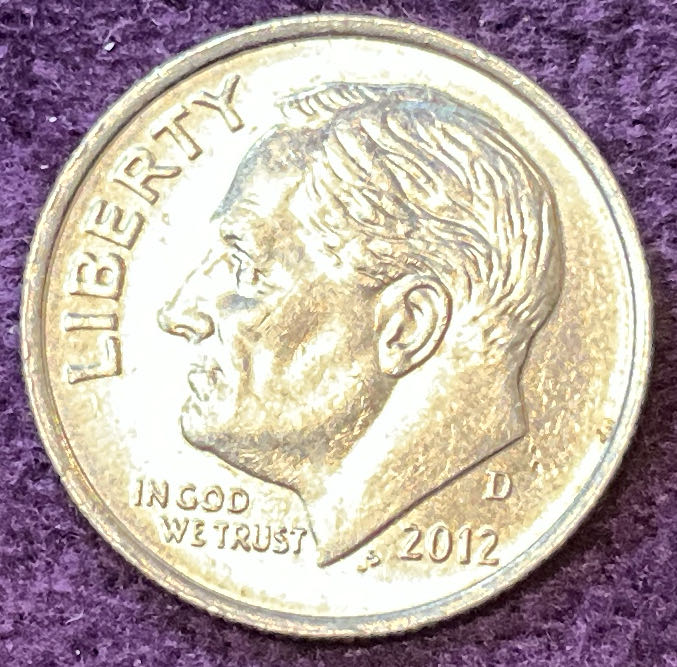 Dime 2012 D Roosevelt 9  coin collectible - Main Image 3