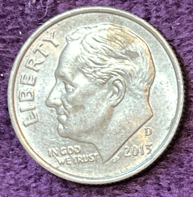 Dime 2013 D Roosevelt 3  coin collectible - Main Image 3