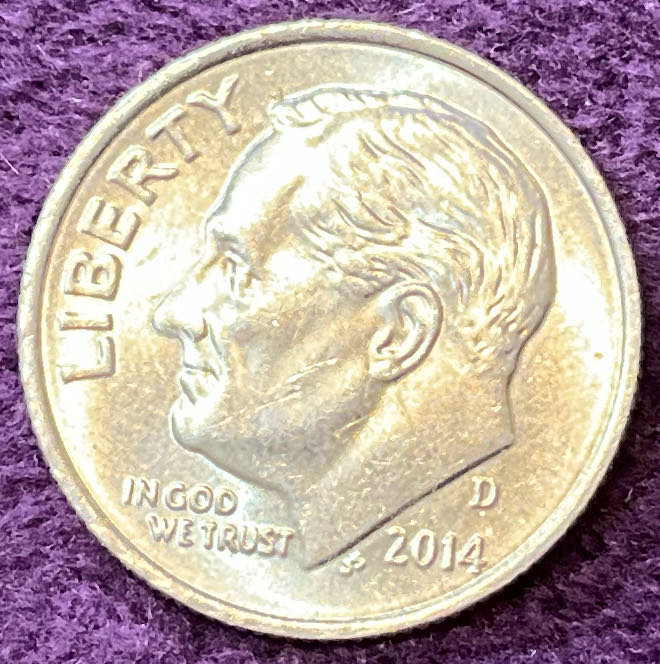 Dime 2014 D Roosevelt 5  coin collectible - Main Image 3