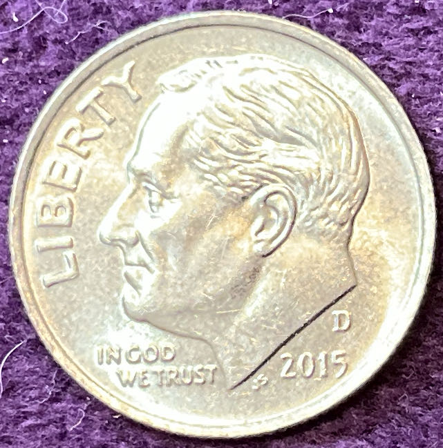 Dime 2015 D Roosevelt 2  coin collectible - Main Image 3