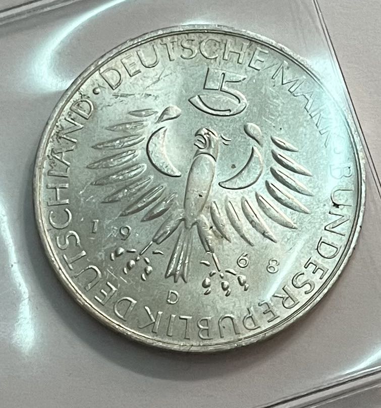 5 Mark   1968 Max von Pettenkofer  coin collectible - Main Image 2