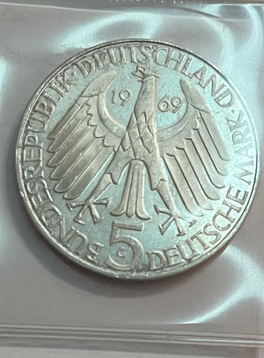 5 Mark 1969 Theodor Fontane  coin collectible - Main Image 2