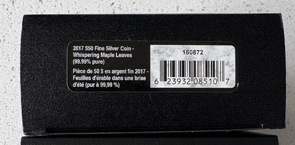 2017 Canadian Maple - Whispering Maple Leaves  coin collectible - Main Image 4