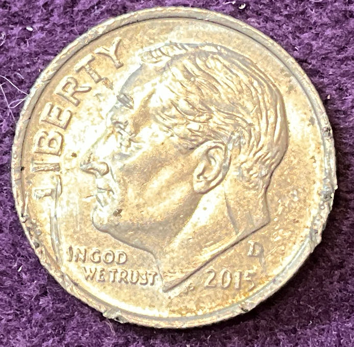 Dime 2015 D Roosevelt 7  coin collectible - Main Image 3