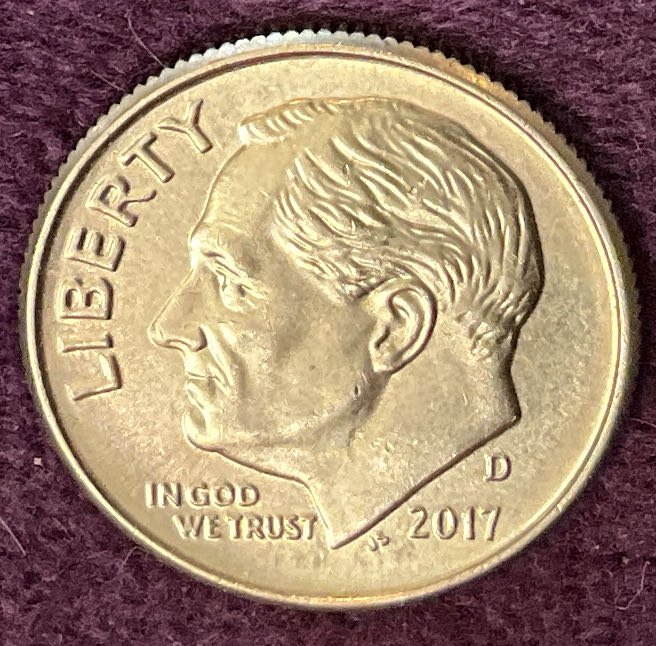 Dime 2017 D Roosevelt 5  coin collectible - Main Image 3