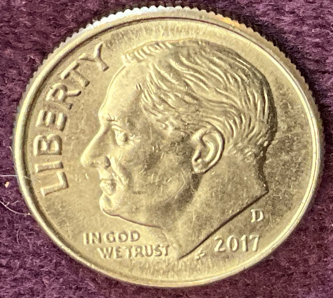 Dime 2017 D Roosevelt 6  coin collectible - Main Image 3