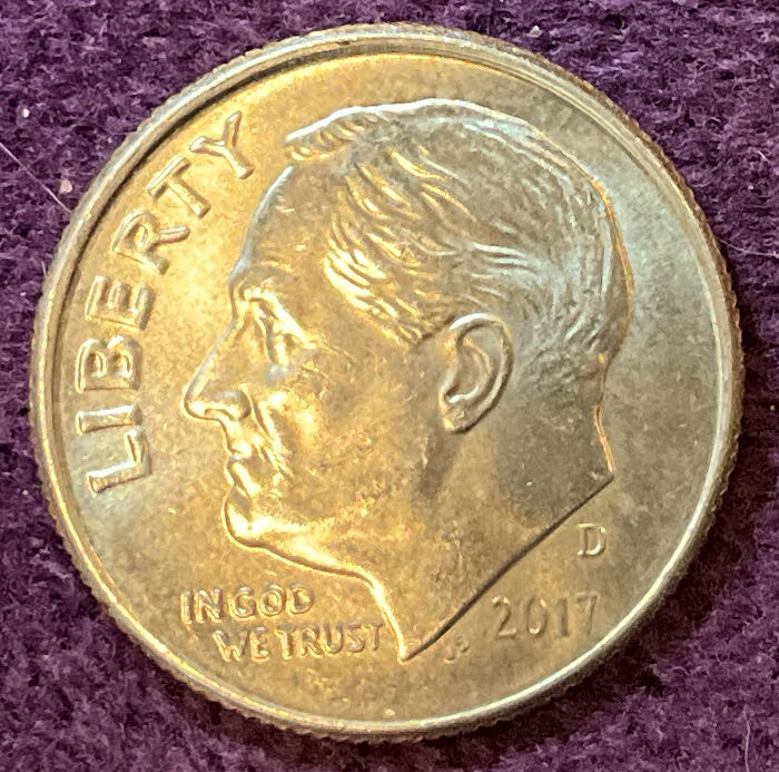 Dime 2017 D Roosevelt 10  coin collectible - Main Image 3