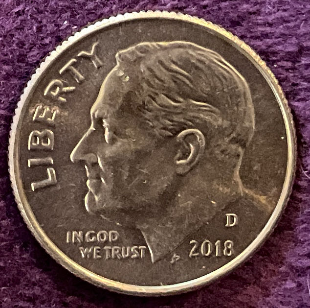 Dime 2018 D Roosevelt 3  coin collectible - Main Image 3
