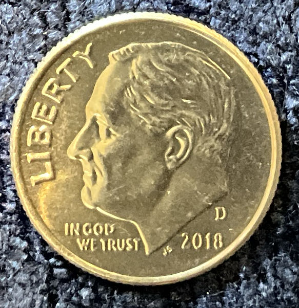 Dime 2018 D Roosevelt 4  coin collectible - Main Image 3