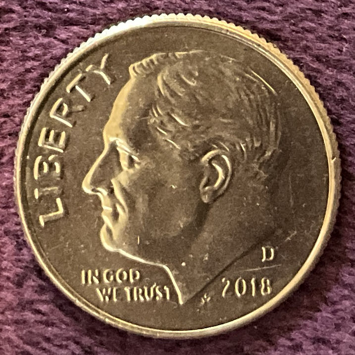 Dime 2018 D Roosevelt 5  coin collectible - Main Image 3