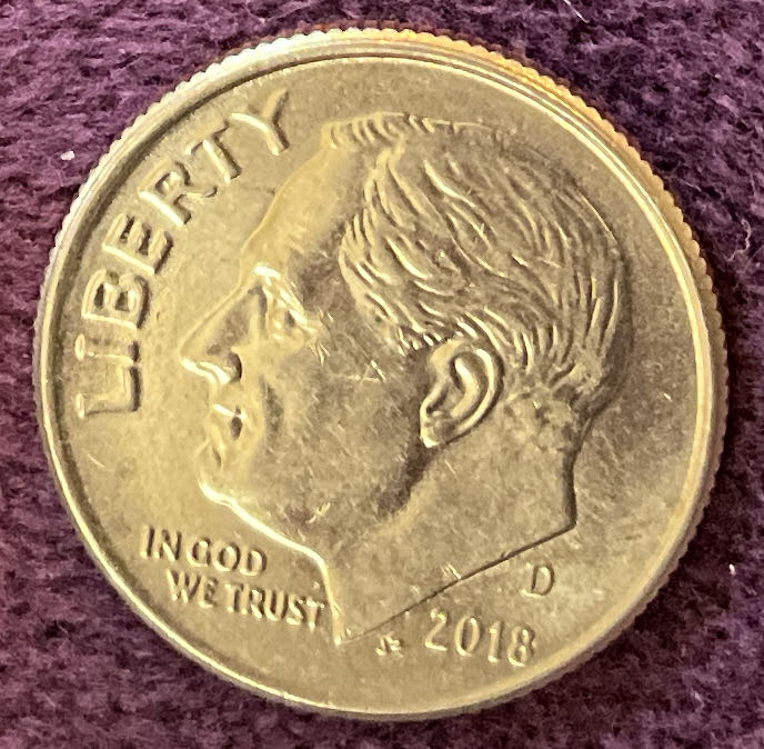 Dime 2018 D Roosevelt 11  coin collectible - Main Image 3