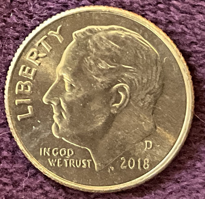 Dime 2018 D Roosevelt 12  coin collectible - Main Image 3