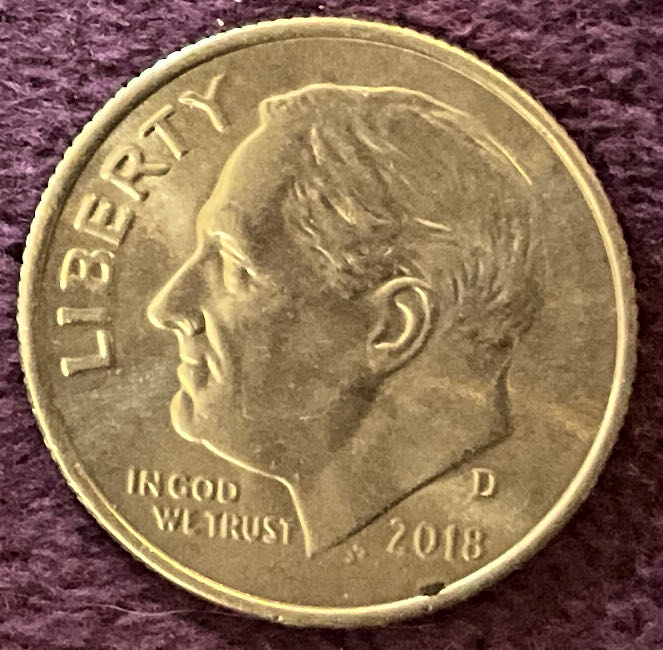 Dime 2018 D Roosevelt 14  coin collectible - Main Image 3