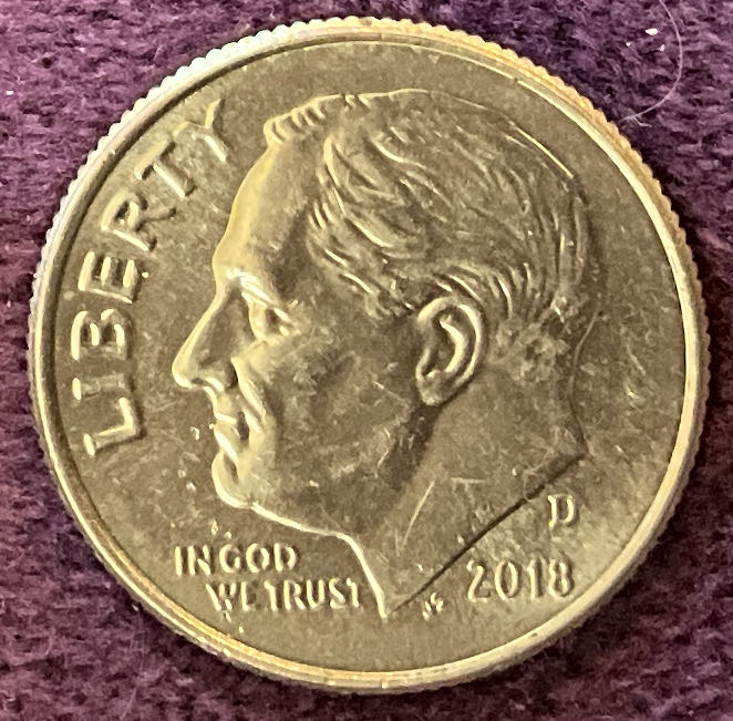 Dime 2018 D Roosevelt 15  coin collectible - Main Image 3