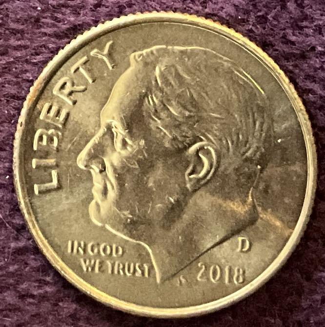 Dime 2018 D Roosevelt 17  coin collectible - Main Image 3