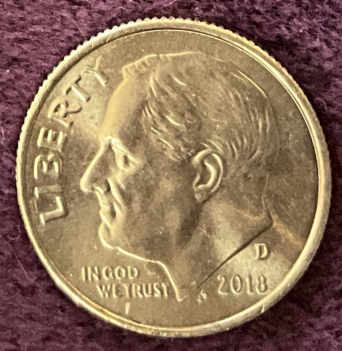 Dime 2018 D Roosevelt 18  coin collectible - Main Image 3