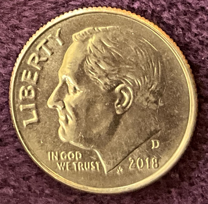 Dime 2018 D Roosevelt 19  coin collectible - Main Image 3