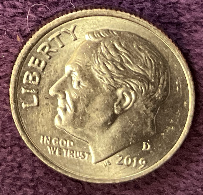 Dime 2019 D Roosevelt 4  coin collectible - Main Image 3