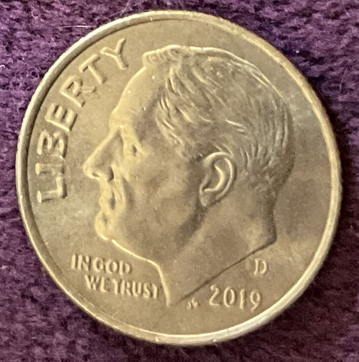 Dime 2019 D Roosevelt 7  coin collectible - Main Image 3