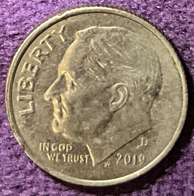 Dime 2019 D Roosevelt 8  coin collectible - Main Image 3