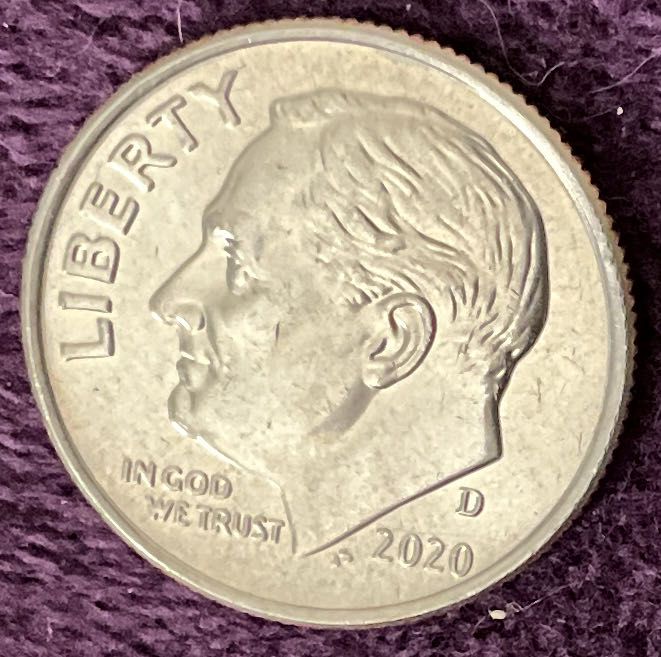 Dime 2020 D Roosevelt 3  coin collectible - Main Image 3