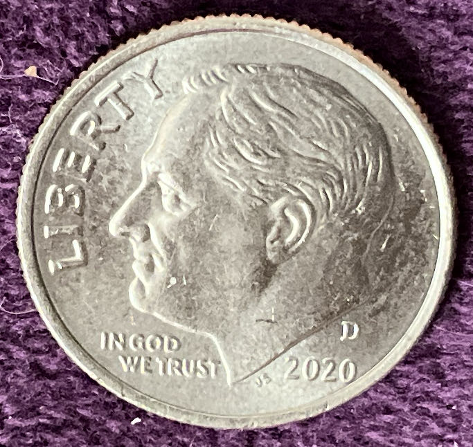 Dime 2020 D Roosevelt 5  coin collectible - Main Image 3
