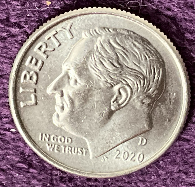 Dime 2020 D Roosevelt 6  coin collectible - Main Image 3