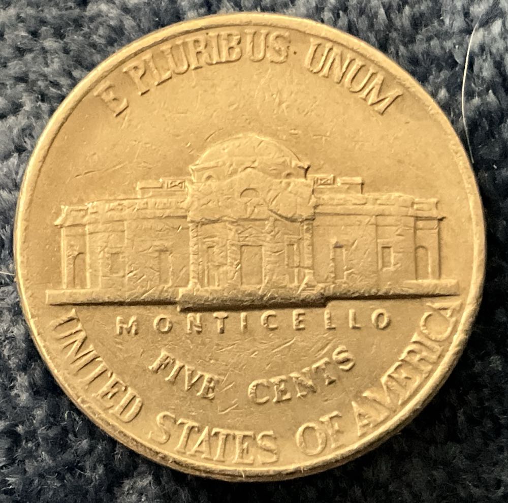 Nickel Jefferson D 1987 2  coin collectible - Main Image 2